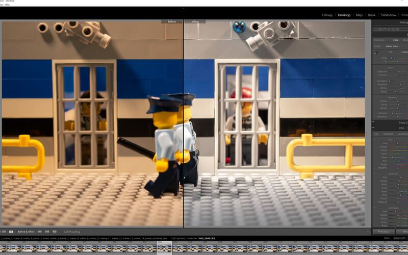 Color Correction & Grading (vorher/nachher)
