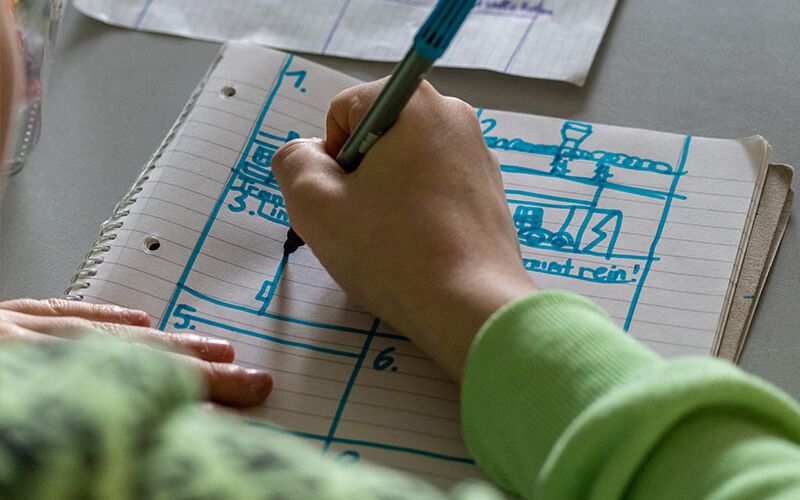 Entwicklung des Storyboards